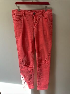 CAbi Coral Lobster Skinny Jeans